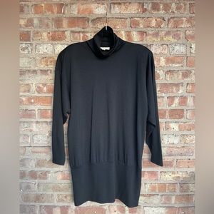 Vintage Reginald Thomas Wool 80’s Mock Neck Mini Dress🖤